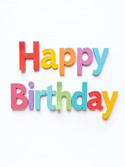Poster - Colorful Paper Letters With Transparent Background Are Isolated And Can Be Used To Create A Congratulatory Message On White Space. 00002