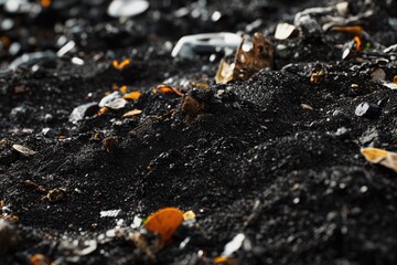 Sticker - A detailed shot of a mound of soil and earth