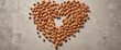 © Janmo - A creative way of presenting almonds in the shape of a heart , unique, decorative idea, presentation