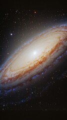 galaxy in the universe with copy space vertically 9:16