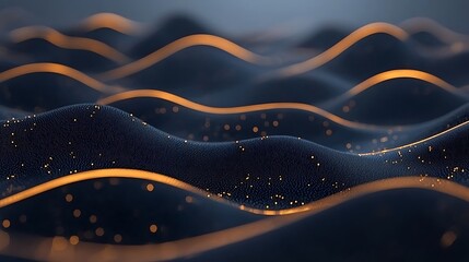 Poster - Close-Up of Intricately Interlaced Metallic Textures with Subtle Light Effects Creating a Abstract Background for Design and Artistic Use