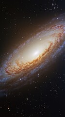 Wall Mural - galaxy in the universe with copy space vertically 9:16