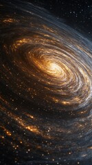 Wall Mural - galaxy in the universe with copy space vertically 9:16