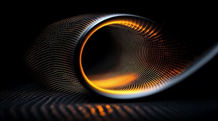 Poster - A Mesmerizing Array of Luminous Particles in Motion Creating a Beautiful Visual Flow of Light and Texture Against a Dark Background