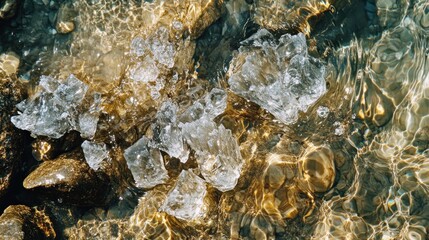 Poster - Melting Ice in a Sunlit Stream