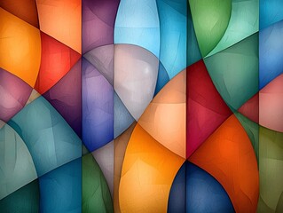 Poster - Mesmerizing Kaleidoscopic Abstraction A visually striking digital dreamscape featuring a dazzling composition of shimmering