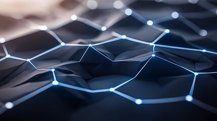 Fototapete - Vibrant and Swirling Neon Matrix with Geometric Patterns and Dynamic Lines in a Visually Captivating Abstract Background Design