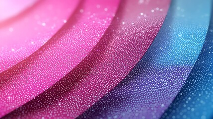 Poster - Visually Striking Abstract Representation Featuring Gradient Waves with Shimmering Dots in Vibrant Pink, Purple, and Blue Colors for Artistic and Creative Projects