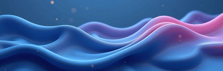 Poster - Beautiful Wave Design With Satin Finish Is Created By Artificial Intelligence For Use As A Background Banner Or Fabric Pattern. 00002