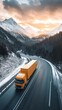 © Da - AI-Driven Route Optimization: Revolutionizing Transport Efficiency. Abstract 32K Tech Background Showcasing Economic Data for Fuel Savings, Reduced Delivery Times, and Enhanced Service Levels in Logis