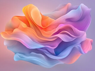 Poster - captivating abstract featuring a cascading composition of prismatic shapes in a visually compelling 