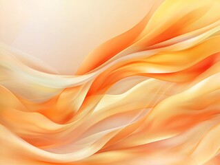 Poster - Mesmerizing Surreal Abstract Background with Flowing Lustrous Shapes in Vivid Fiery Hues  Dreamlike experimental photographic technique creates an impressionistic captivating style