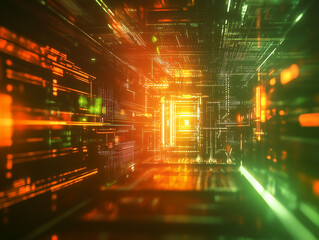 Poster - Technology Network Background.