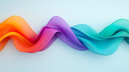 Fototapete - Dynamic Intertwining Wave Patterns in Vibrant Colors Creating Fractal Designs for Abstract Visual Appeal