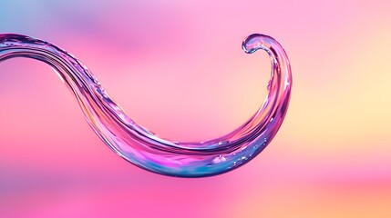 Fototapete - Futuristic Abstract Design with Intertwined Shapes in Vibrant Colors, Perfect for Modern Art and Technology Themes