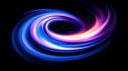 Poster - Mesmerizing Surreal Visualization of a Swirling Vortex with Vibrant Colors and Cosmic Elements for Abstract Art and Digital Design Inspiration