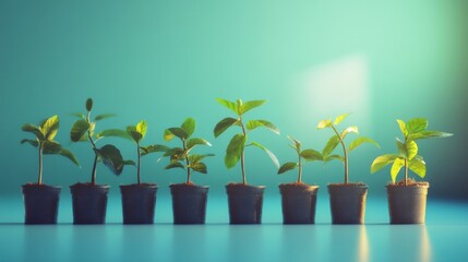 Poster - Abstract Financial Growth Visualization