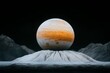 © Thanyarat - A space probe exploring the icy surface of Europa, capturing cracks and shimmering reflections from the planet subsurface ocean