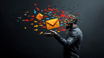 Fototapete - this vibrant digital represents the concept of global communication and social networking it feature