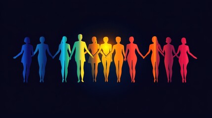 Poster - connecting people icon business network logo social networking communication infographic abstract diversity people silhouette illustration illustration