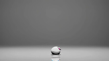 Poster - water splashes create mesmerizing droplets in high contrast black and white setting