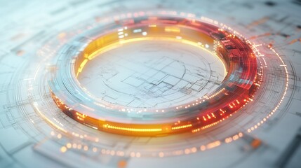 Poster - Circular diagram with interconnected lifecycle phases Research, Development, Testing, and Release, modern business tool, 3D illustration illustration