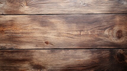 Fototapete - Rustic aged wooden plank background with rich texture and natural brown hues : Generative AI