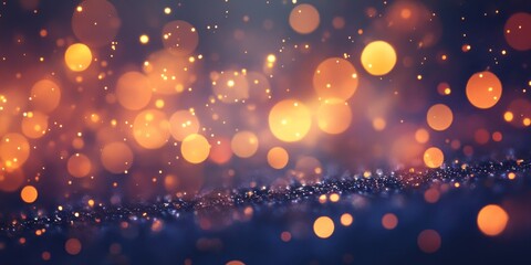 Aufkleber - bokeh effects create a stunning glittery atmosphere, enhancing the visual appeal of any scene with s