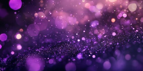 Leinwandbilder - Dark purple bokeh creates a captivating background, perfect for adding a touch of elegance and mystery to any project. Utilize the dark purple bokeh for a stunning night time aesthetic.