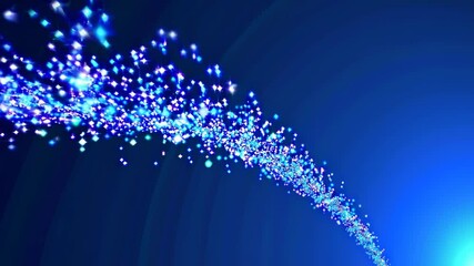 Aufkleber - Sparkling blue lights create a mesmerizing effect in a vibrant night sky