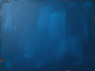 Poster - A Weathered Dark Grunge Blue Paint Job Creates A Rough Textured Backdrop With A Rich Depth Of Color. 00003