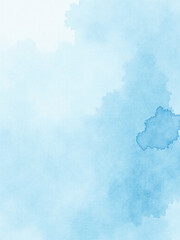 Poster - A Watercolor Background With Light Blue And White Abstract Texture Resembles Paper Created Using An E Art Process. 00003