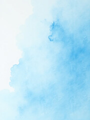 Poster - A Watercolor Background With Light Blue And White Abstract Texture Resembles Paper Created Using An E Art Process. 00002