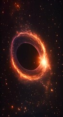 Wall Mural - space abstract background supermassive black hole or smbh supernova galaxy stars and cosmic gas 4k v