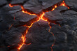 © Asif - A fiery red lava texture with intricate cracks and glowing veins, perfect for creating heat effects in game art or digital design projects.