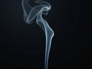 Poster - A Thin Plume Of White Smoke Emerges From A Dark Backdrop, Creating A Striking Visual Contrast Instantly. 00001