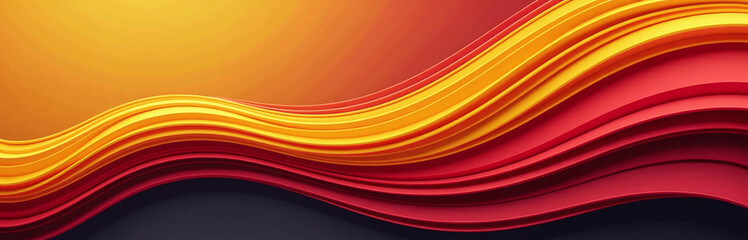 Aufkleber - A Smooth Graphic Design Combines Yellow And Red Lines With An Abstract Background For A Visually Appealing And Dynamic Effect Always. 00002