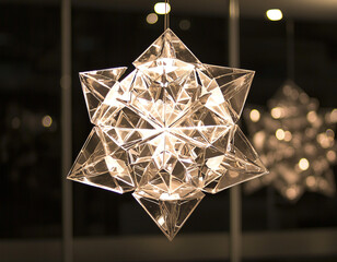 Canvas Print - Crystal Star Chandelier