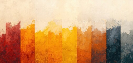 Poster - Elegant abstract watercolor background with a vibrant blend of colors and textures.