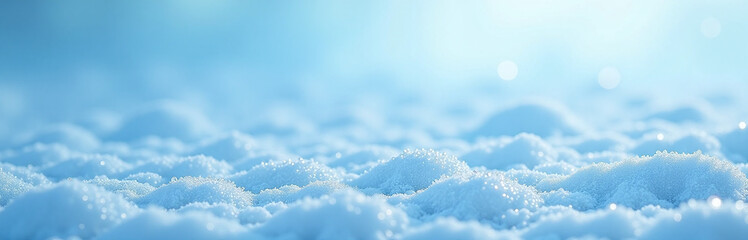Aufkleber - A Serene Winter Scene Featuring A Frosted Icy Pattern Set Against A Soft Blue Background. 00001