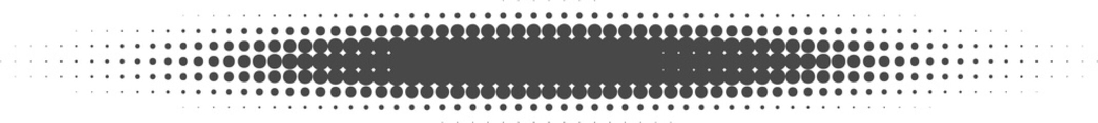 Poster - Dotted halftone abstract shape. Blurred shadow. Graphic element, circular organic blob with gradation effect