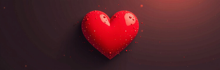 Poster - A Red Heart Shape Is Key To This Simple Yet Striking Design Element For A Banner. 00002