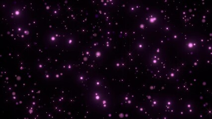 Wall Mural - pink glow stars background loop footage