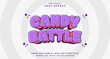 © Artzi - Editable text style effect - Candy Battle text style theme.