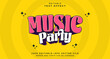 © Artzi - Editable text style effect - Music Party text style theme.