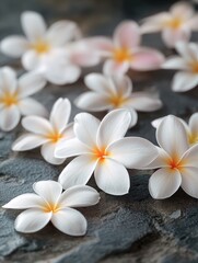 Wall Mural - White and Yellow Flowers on Table