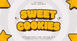 © Artzi - Editable text style effect Sweet Cookies text style theme.