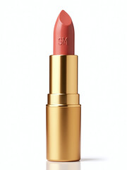 Poster - A Gold Lipstick Is Isolated Against A Clean White Background That Also Includes Transparent Png For Optimal Visibility. 00003