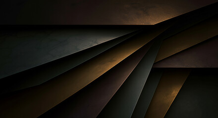 Poster - Abstract layers creating a modern dark aesthetic background with rich textures and gradients