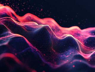 Fototapete - Abstract technology big data background concept.